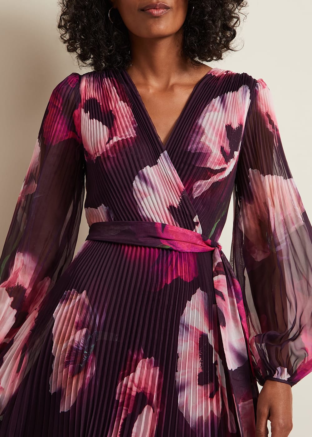 Isadora Pleated Dress Phase Eight UK