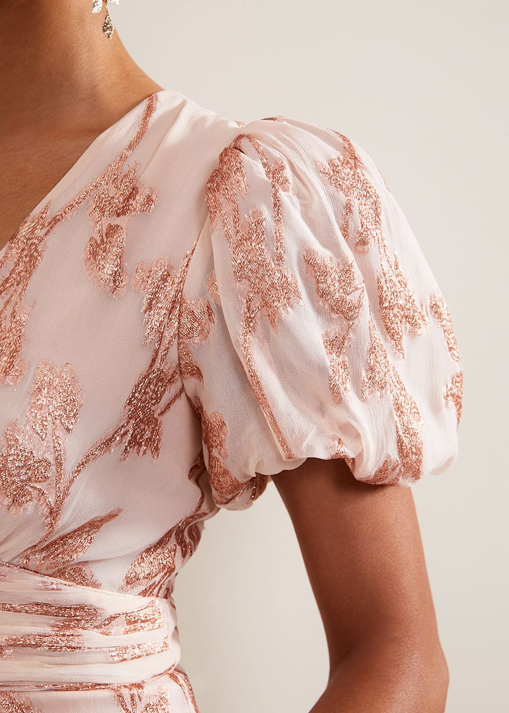 Phase Eight Genette Jacquard Maxi Dress