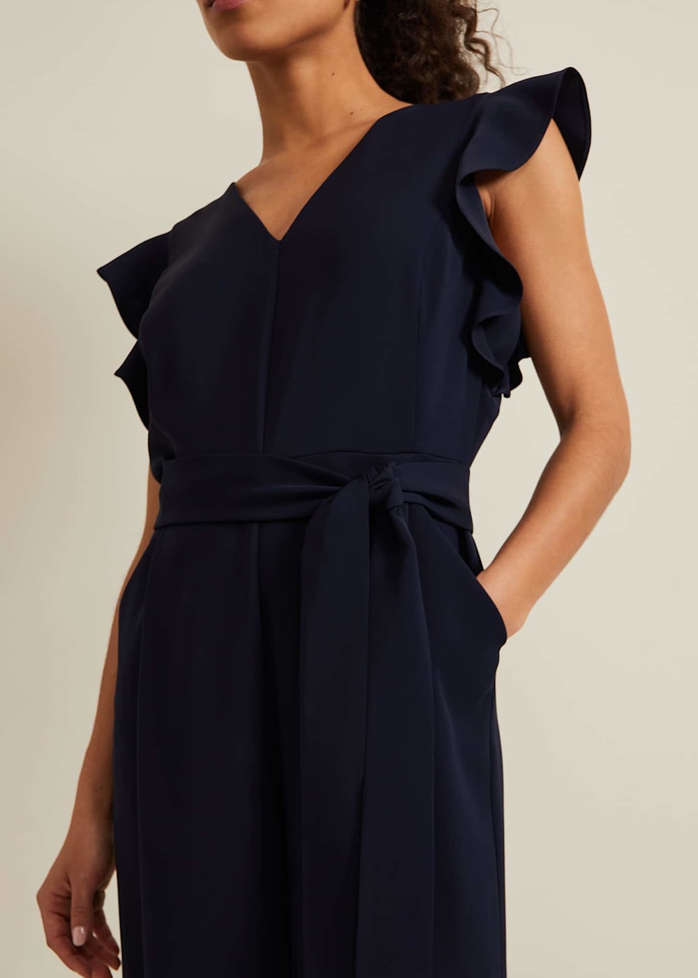 Petite Kallie Frill Jumpsuit Phase Eight UK