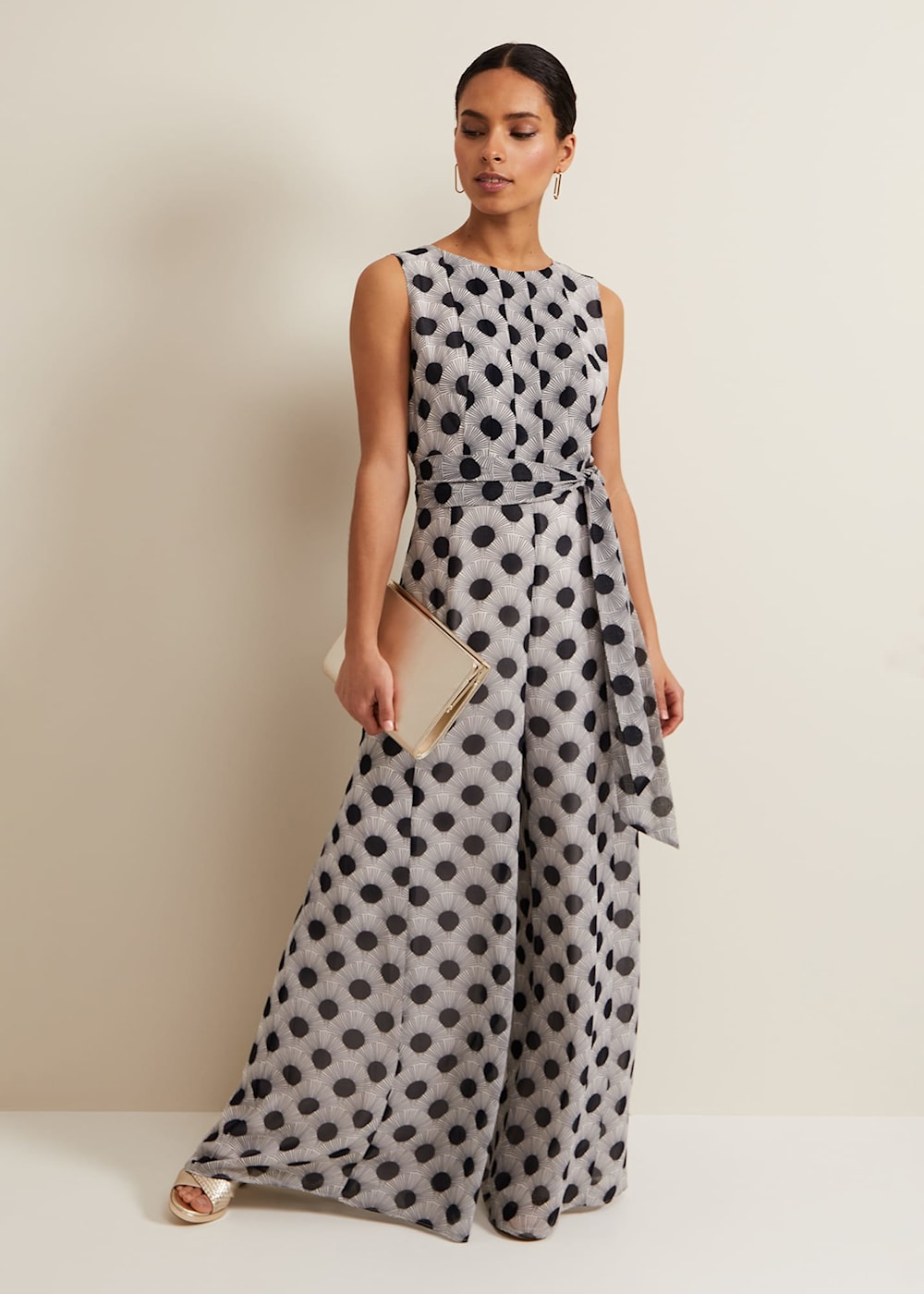 Petite Janine Print Jumpsuit Phase Eight UK