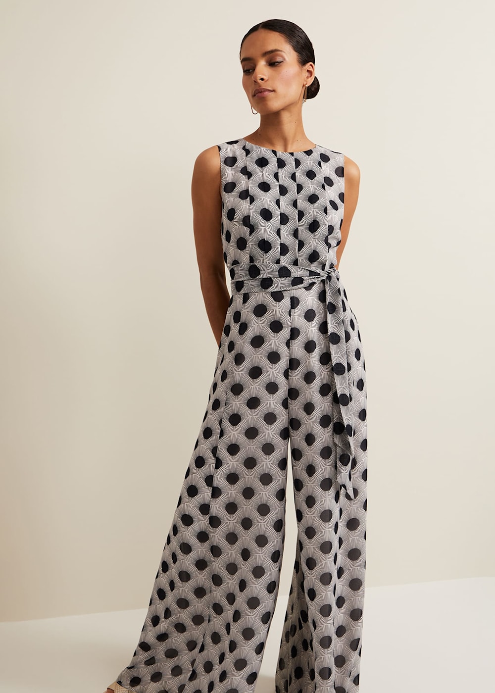 Petite Janine Print Jumpsuit Phase Eight UK