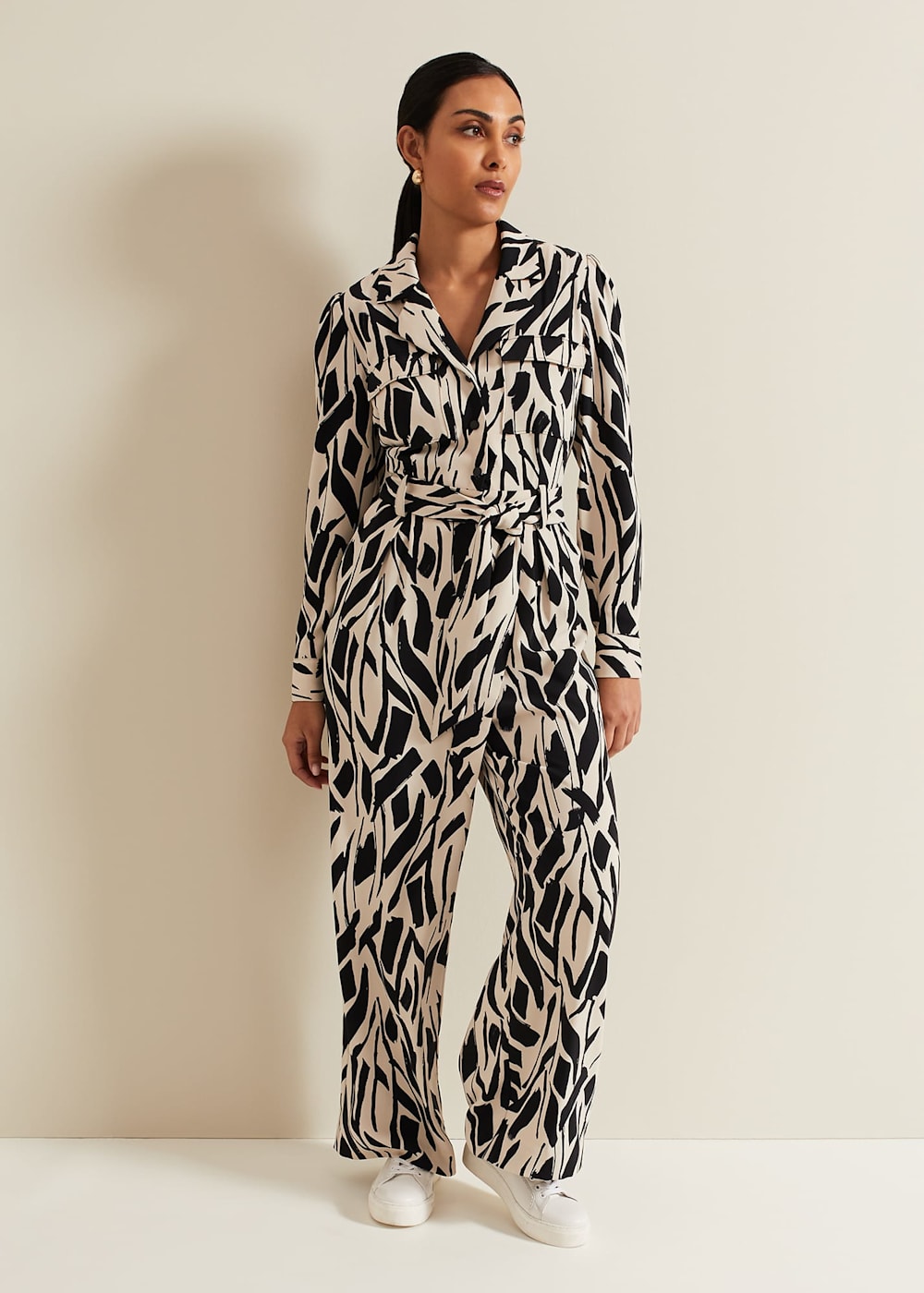 Petite Constance Geo Jumpsuit Phase Eight UK