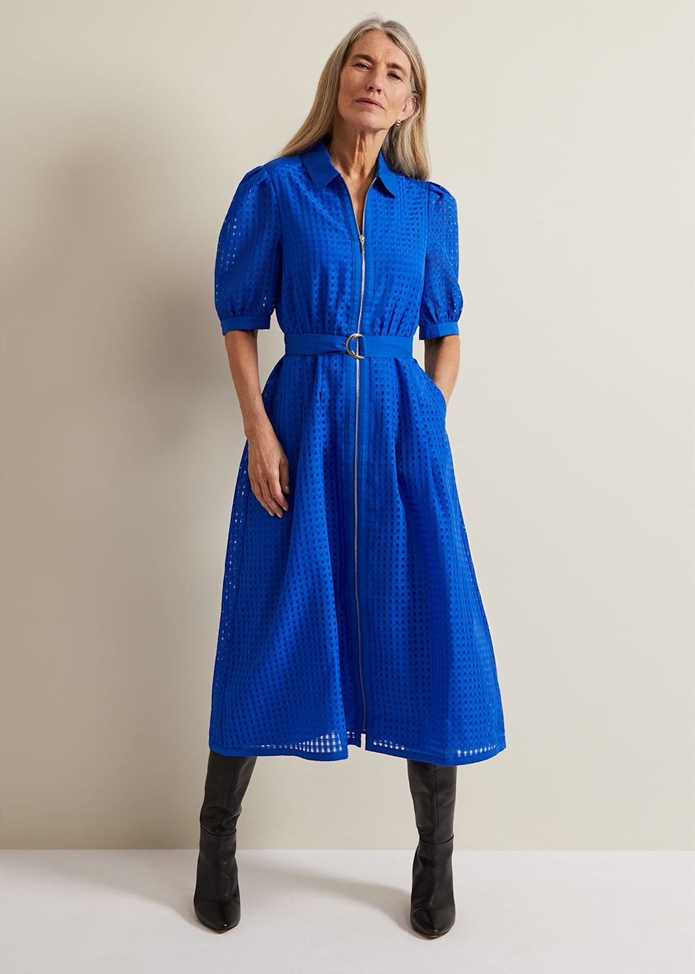 Check dress for women 2025