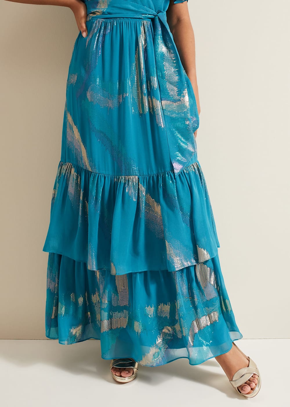 Petite Charissa Silk Maxi Dress Phase Eight UK