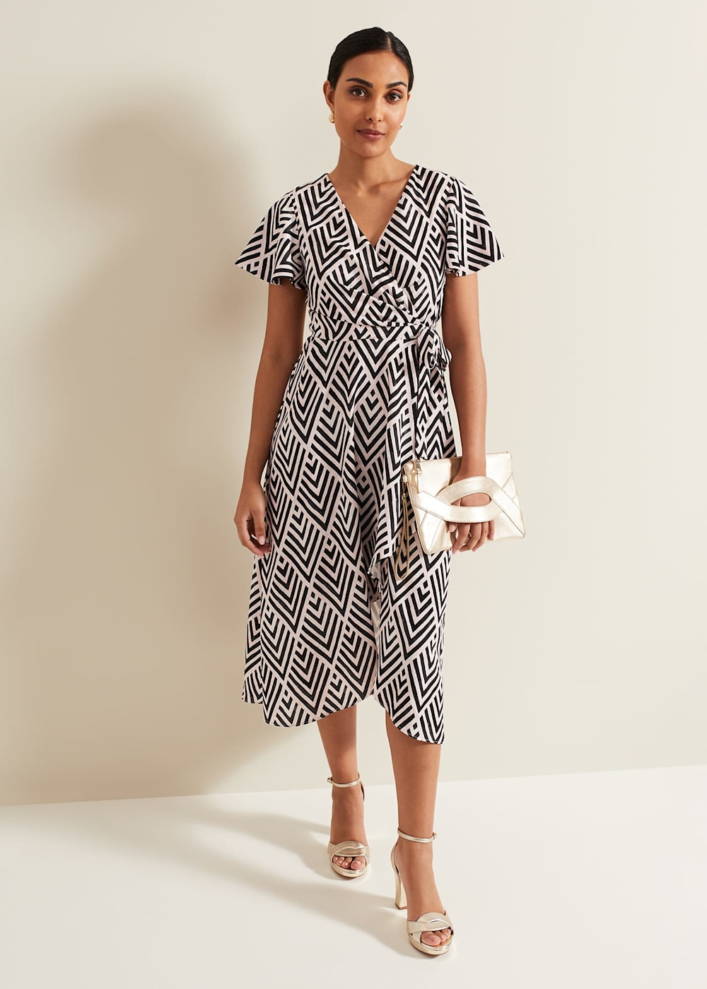 Petite Julissa Print Wrap Dress Phase Eight UK