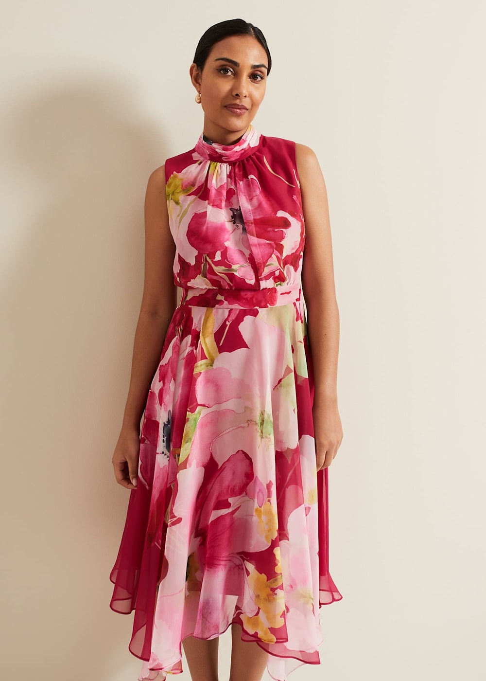 Petite floral dresses uk discount