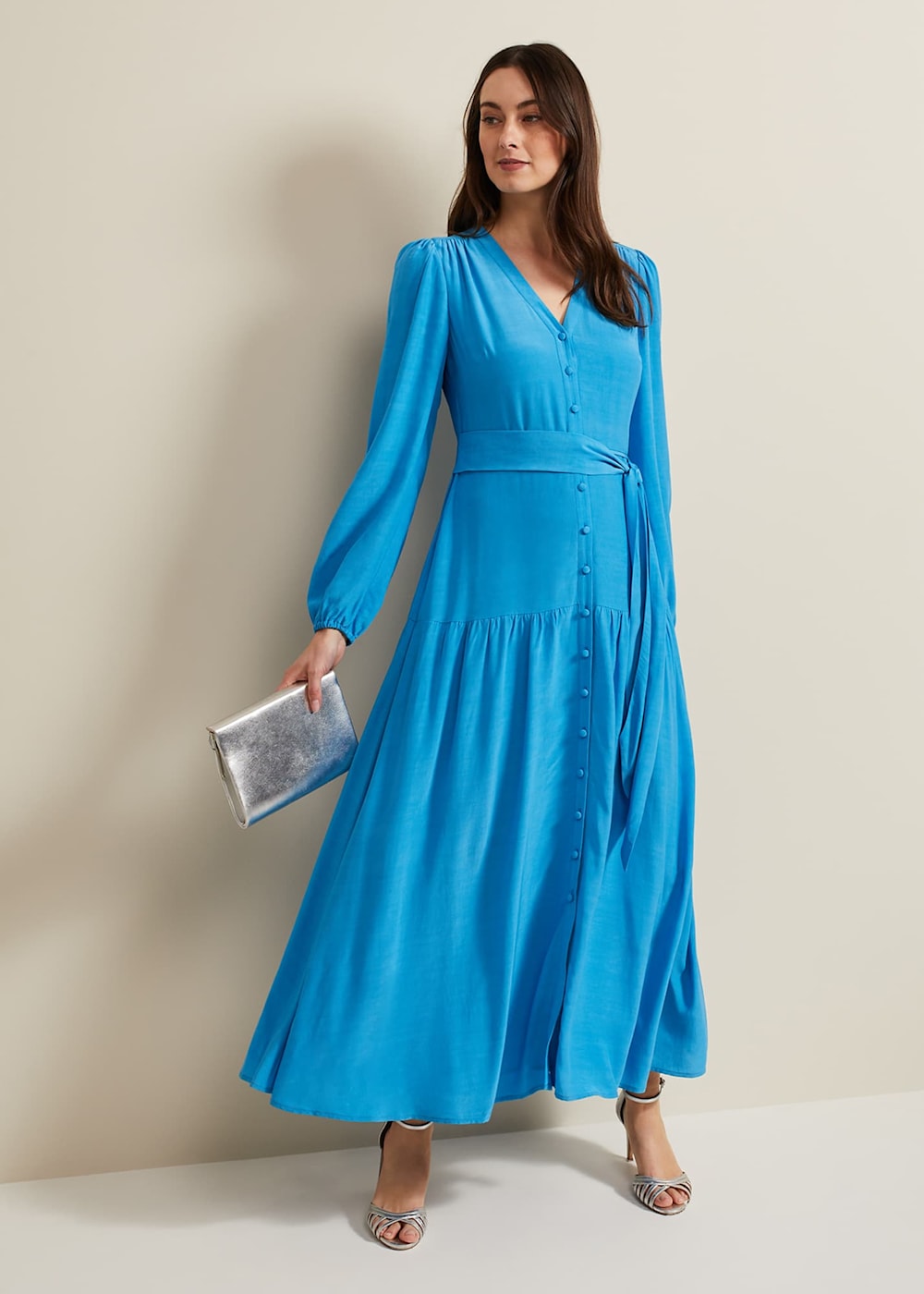 Tori Button Through Maxi Dress Phase Eight UK