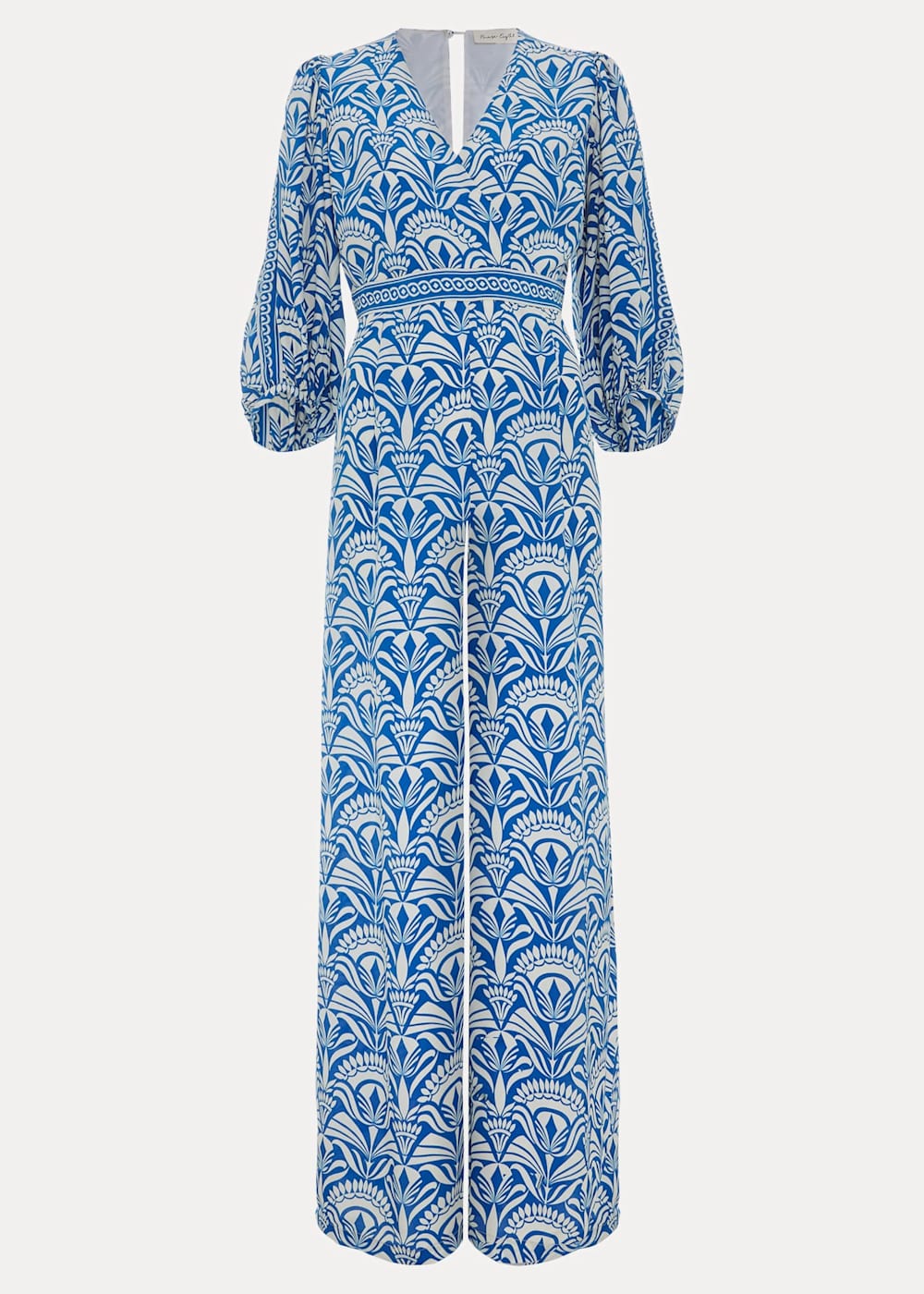 Amy Print V Neck Jumpsuit | Phase Eight UK |