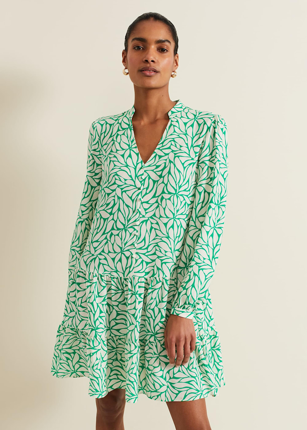 Printed swing dress 2025