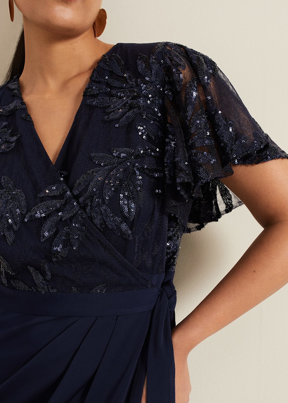 Sequin bodice maxi dress on sale