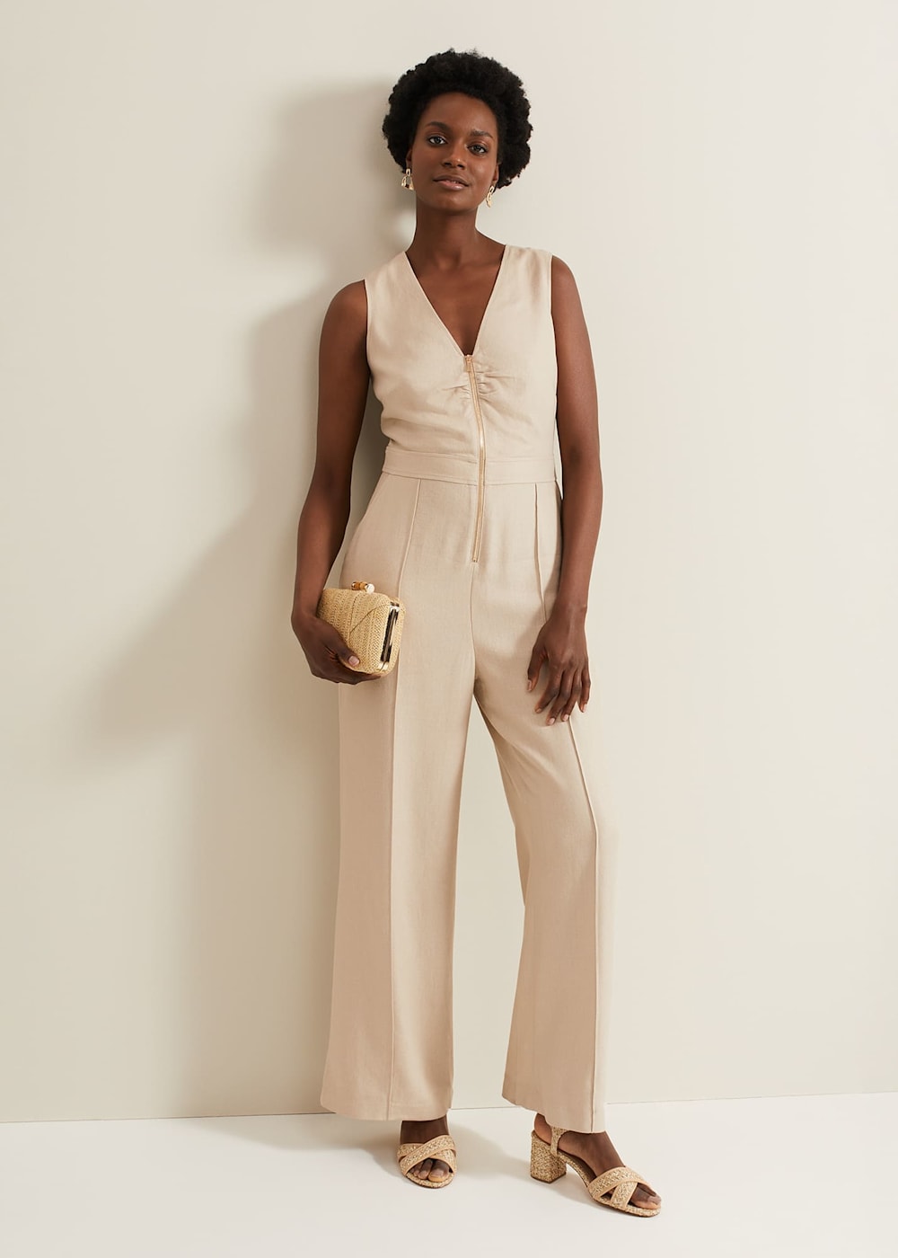 Side zip jumpsuit sales