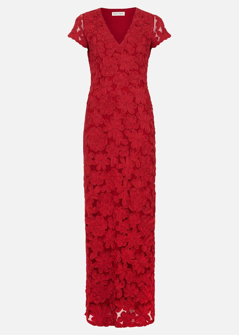 Janice Red Tapework Maxi Dress Phase Eight ROW