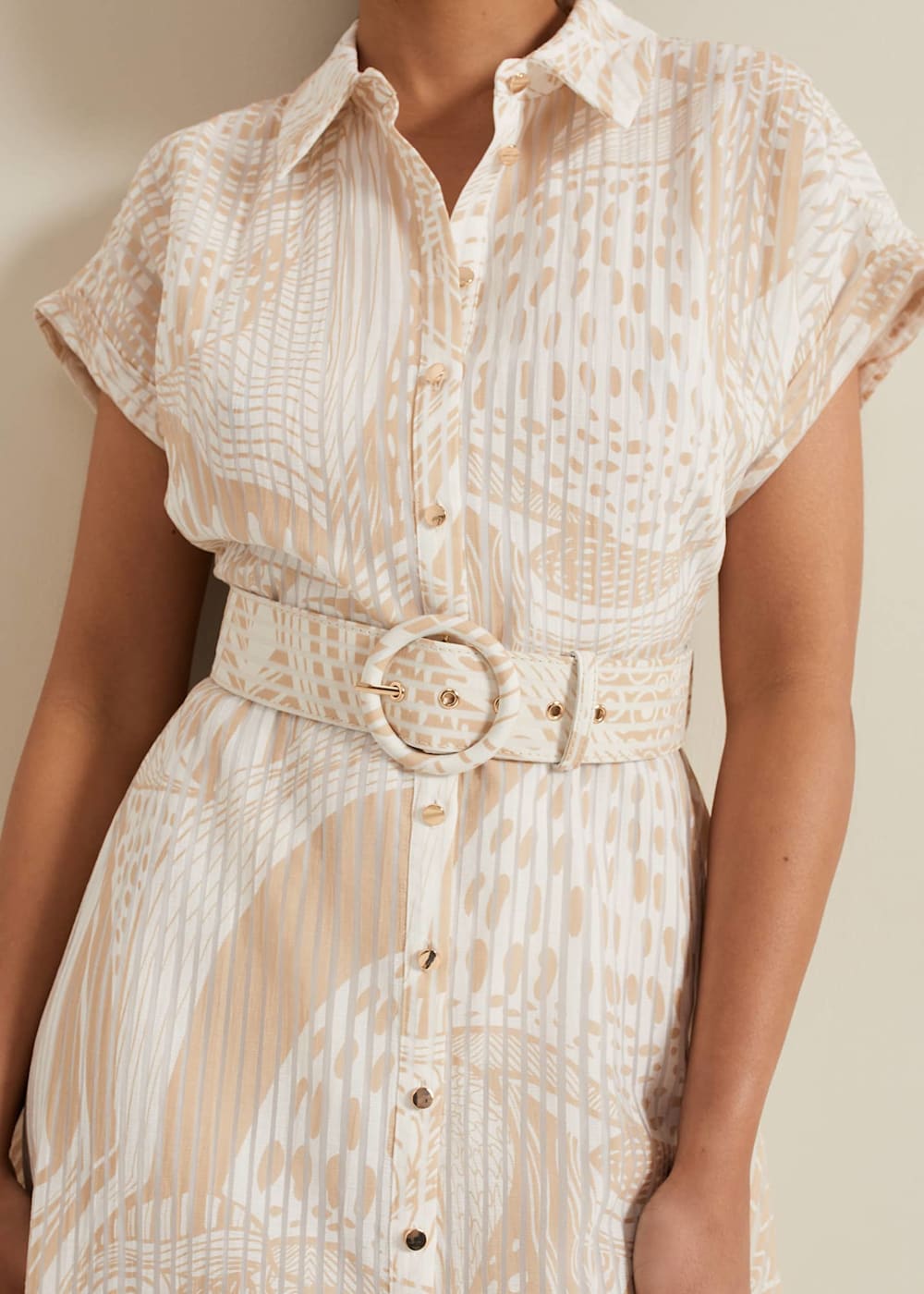 Petite Mandi Abstract Shirt Dress Phase Eight UK