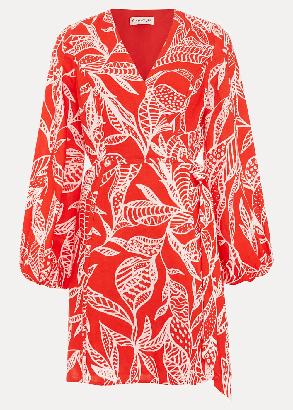 Phase Eight Charlotte Red Wrap Mini Dress Red Size 16