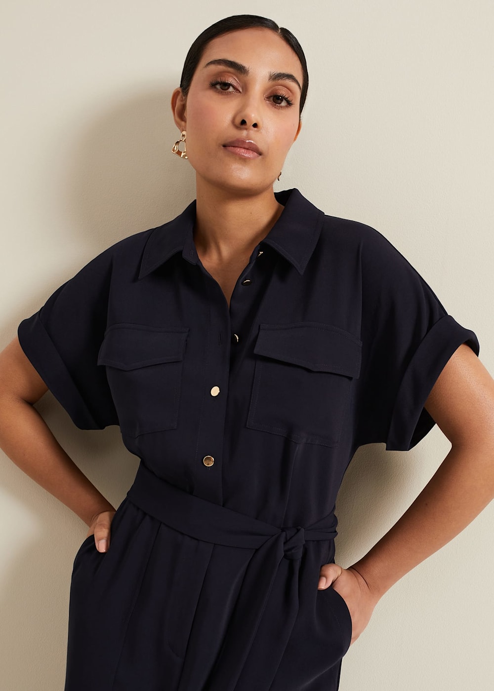 Phase eight cortine jumpsuit navy cheap