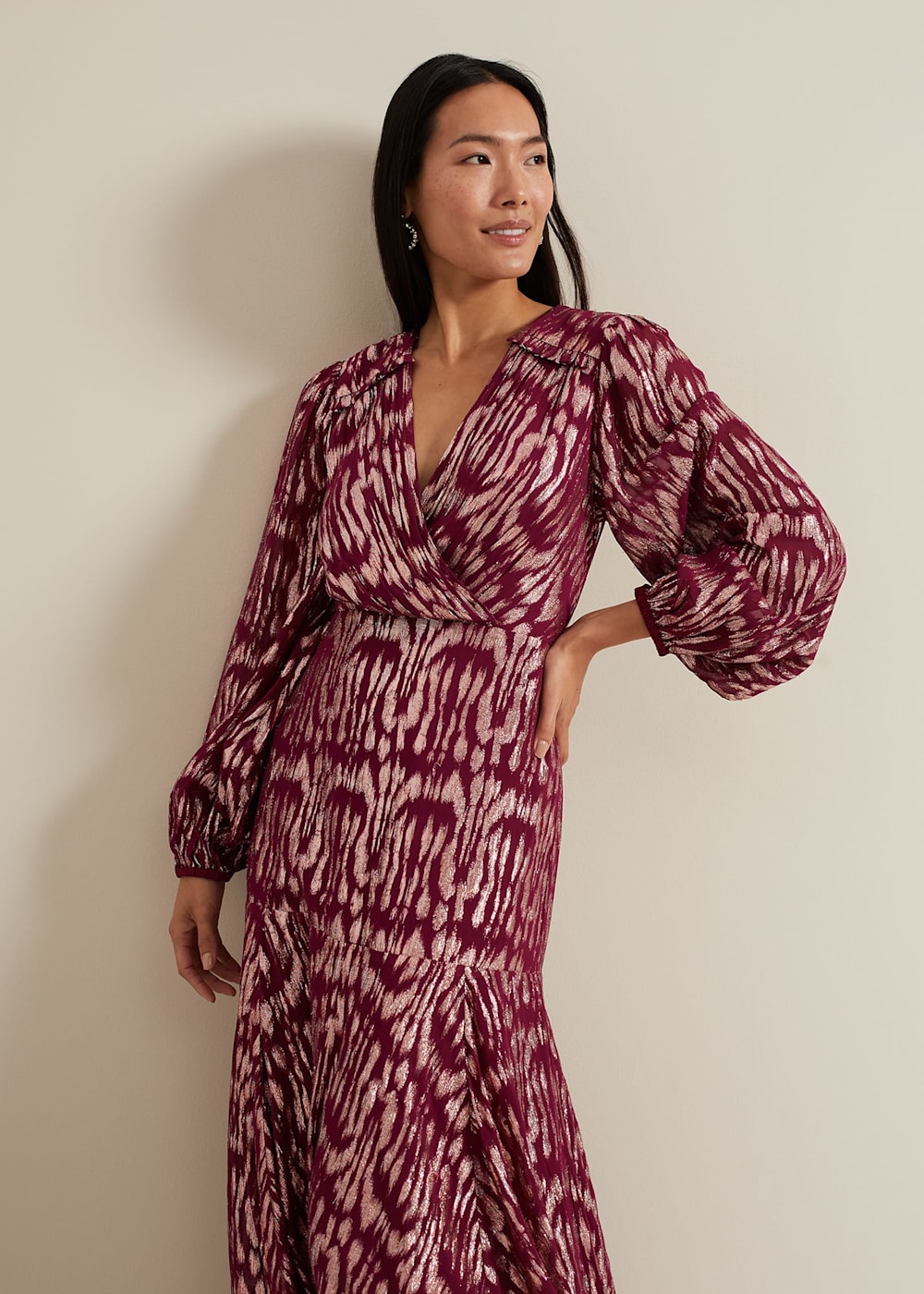 Joon Pink Shimmer Dress | Phase Eight UK |