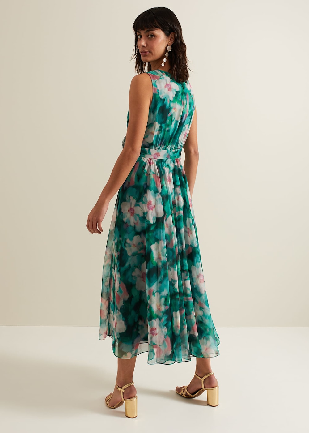 Phase eight floral wrap dress deals