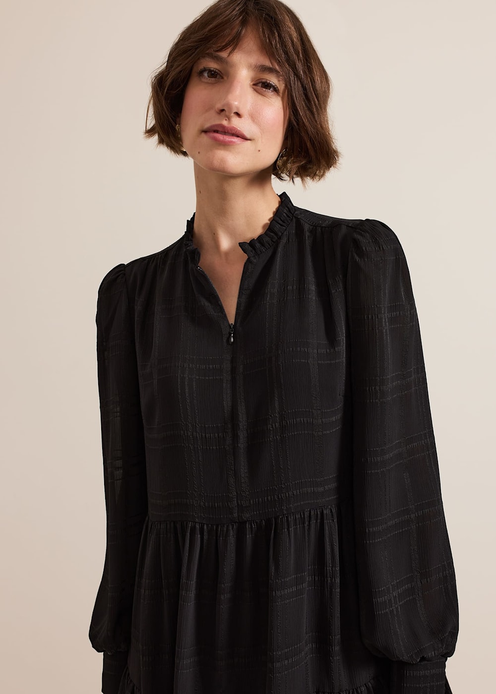 Shreya Check Swing Mini Dress | Phase Eight UK |
