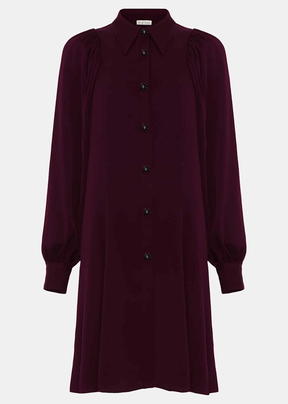 Tila Burgundy Embellished Shirt Dress Phase Eight UK