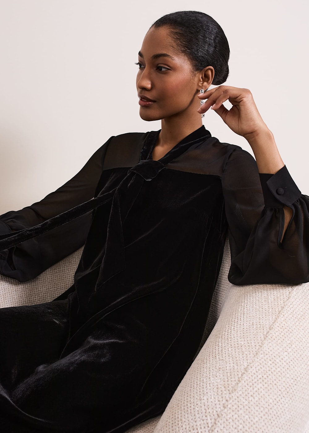 Velvet tunic dress uk cheap