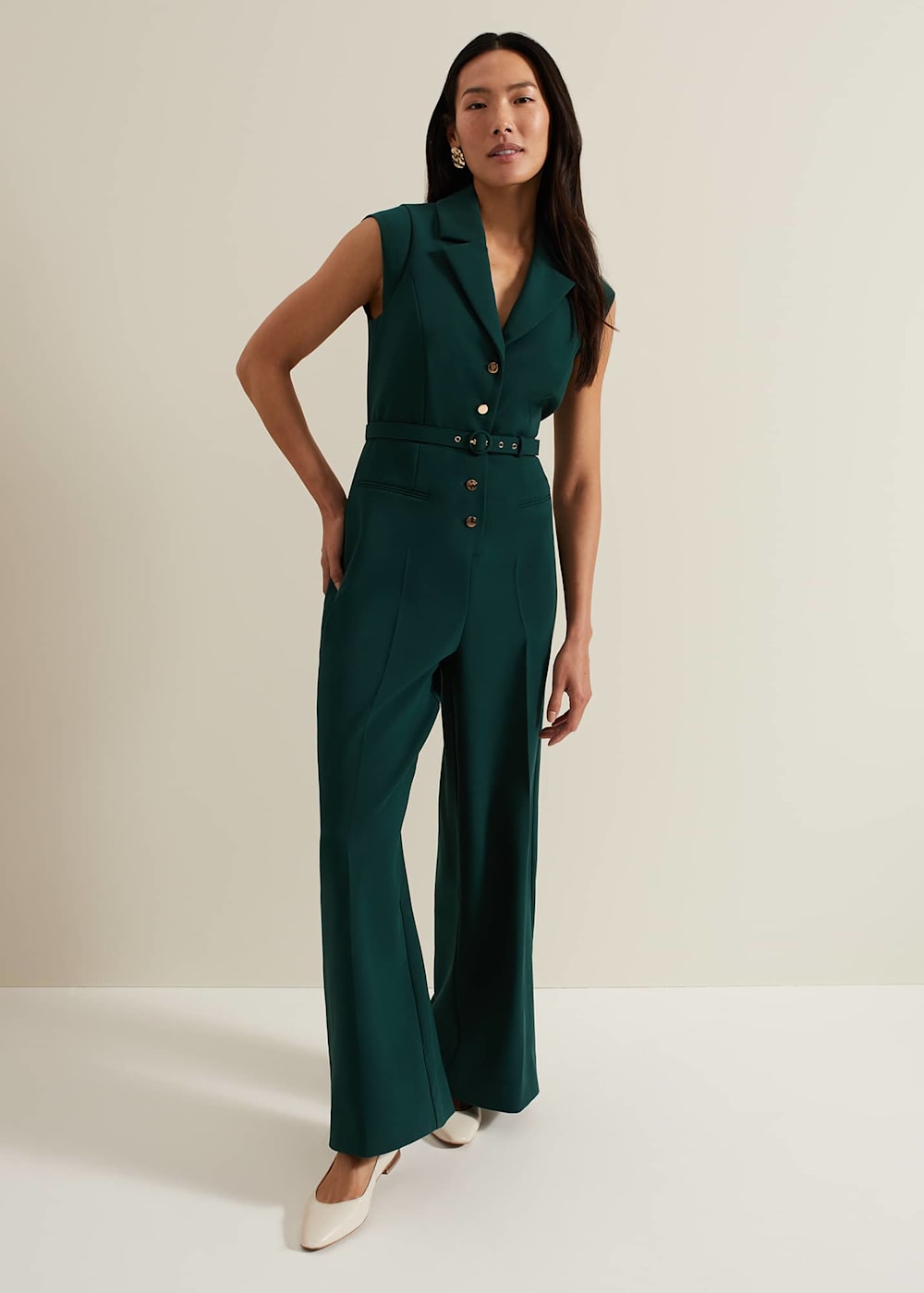 Phase eight green jumpsuit discount