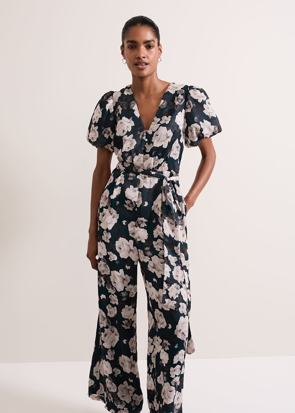 Myron Floral Wide Leg Jumpsuit Phase Eight UK