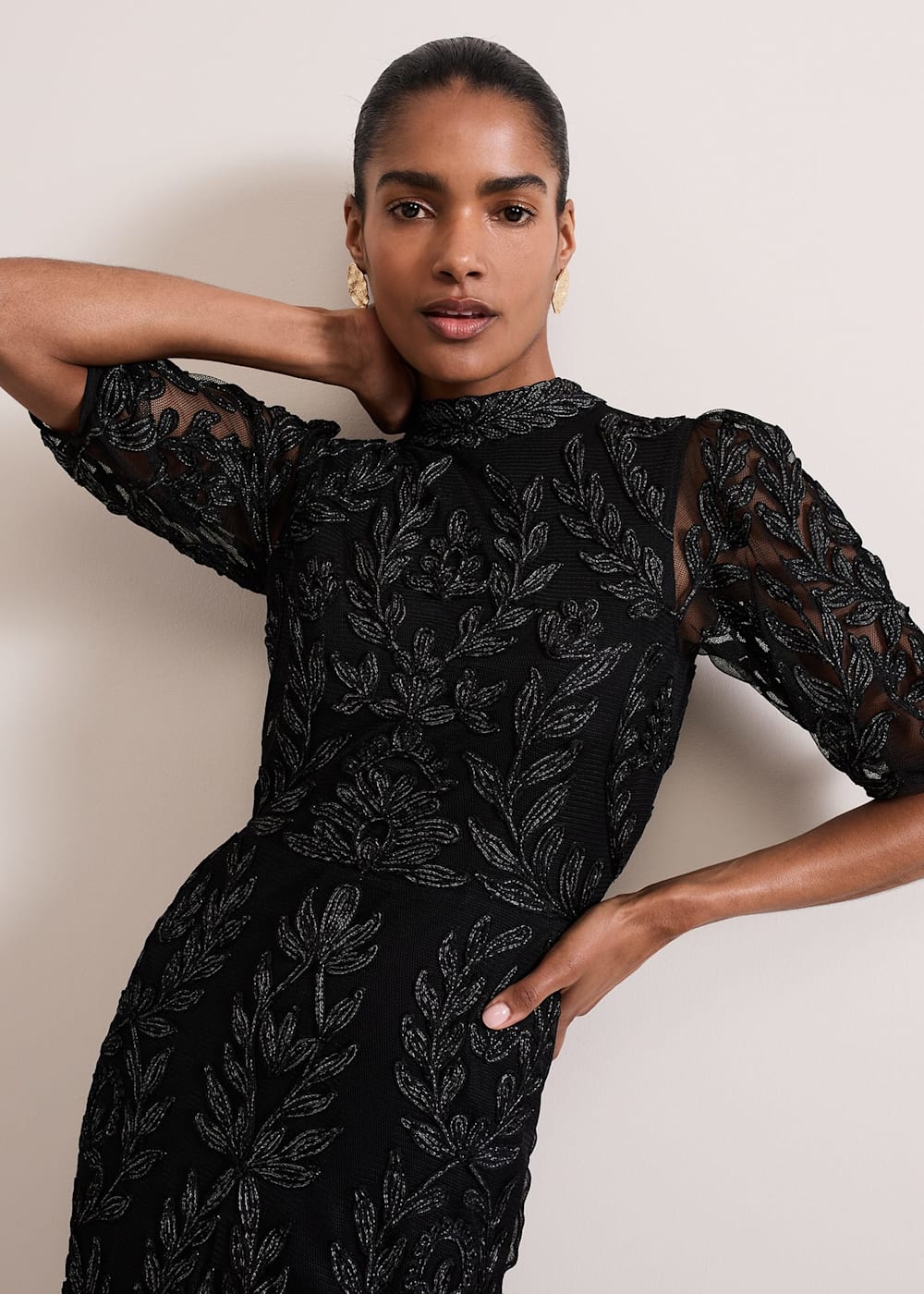 Misha Tapework Shimmer Dress Phase Eight UK