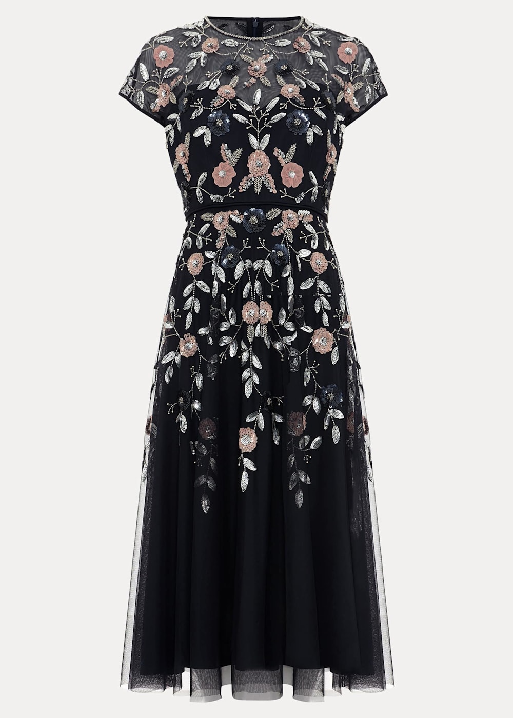Giana Floral Embellished Midi Dress | Phase Eight UK |