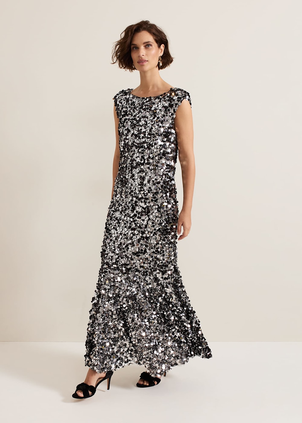 Nina Sequin Maxi Dress Phase Eight UK
