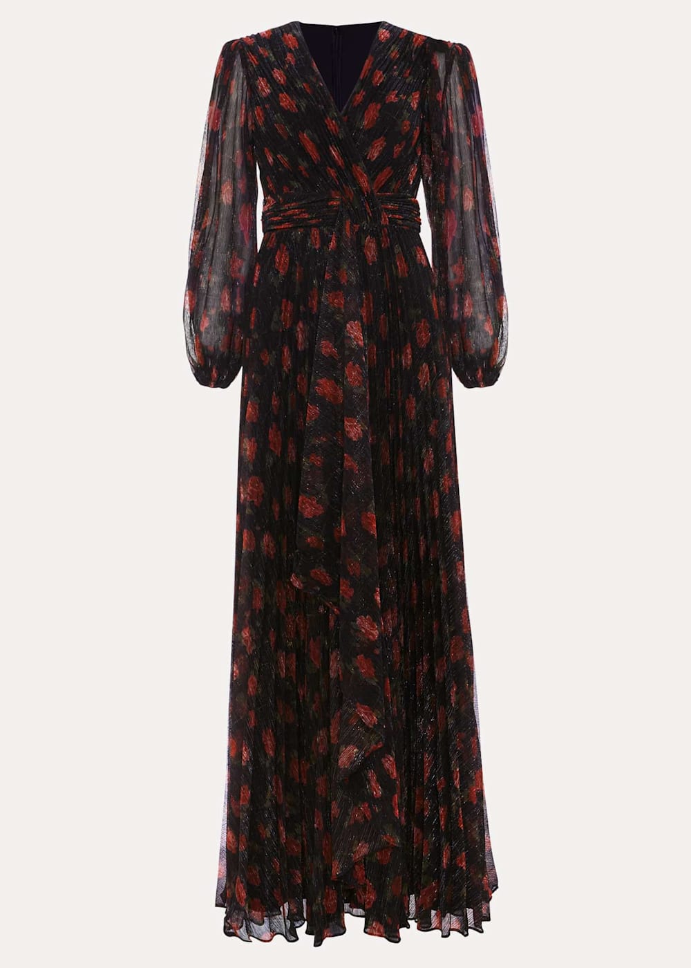 Floral gloss bodice maxi dress new arrivals