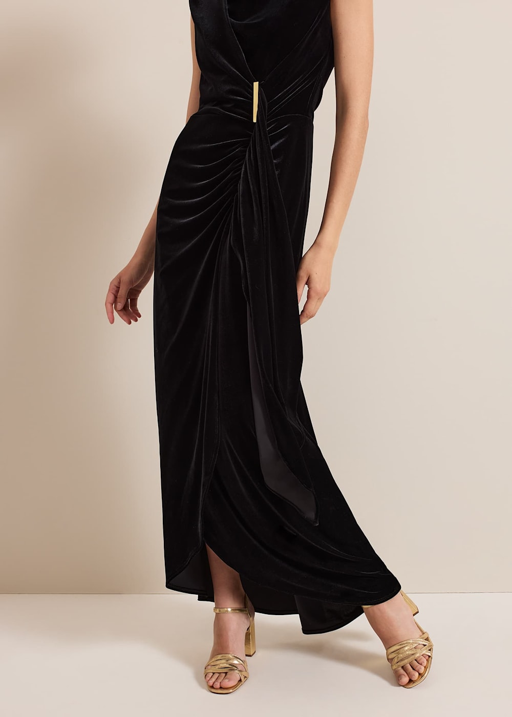 Phase eight black velvet dress online