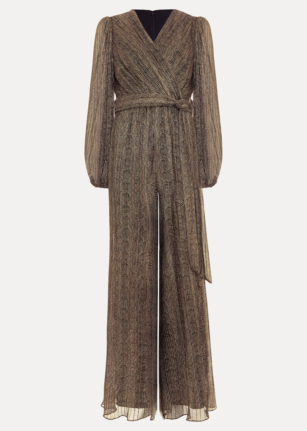 Long sleeve gold jumpsuit clearance