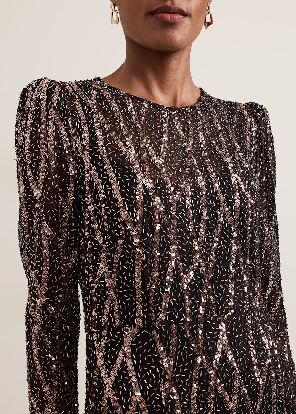 Kaleigh Sequin Midi Dress Phase Eight UK