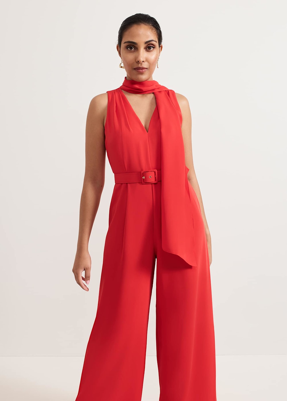 Petite Elika Red Jumpsuit Phase Eight UK
