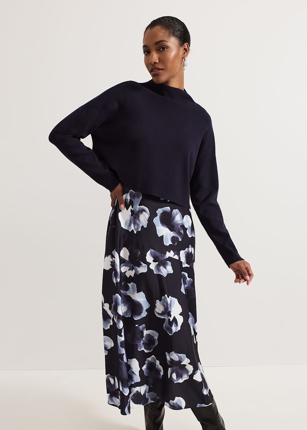 Layered jumper dress cheap