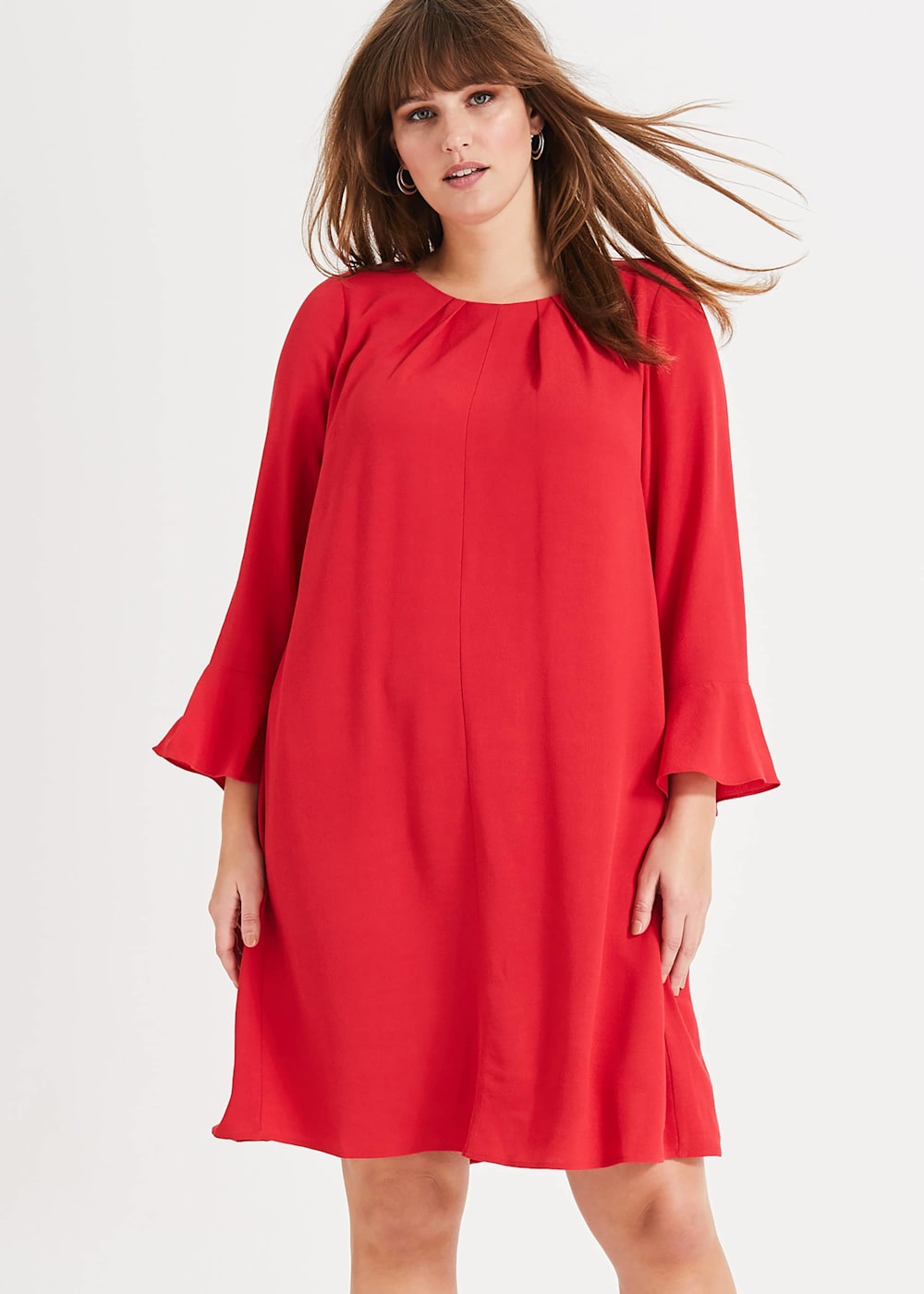 Pleated back dress 2025