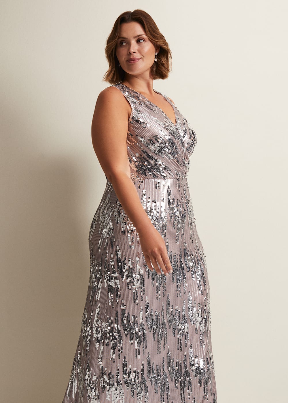 Daphne Sequin Maxi Dress Phase Eight UK