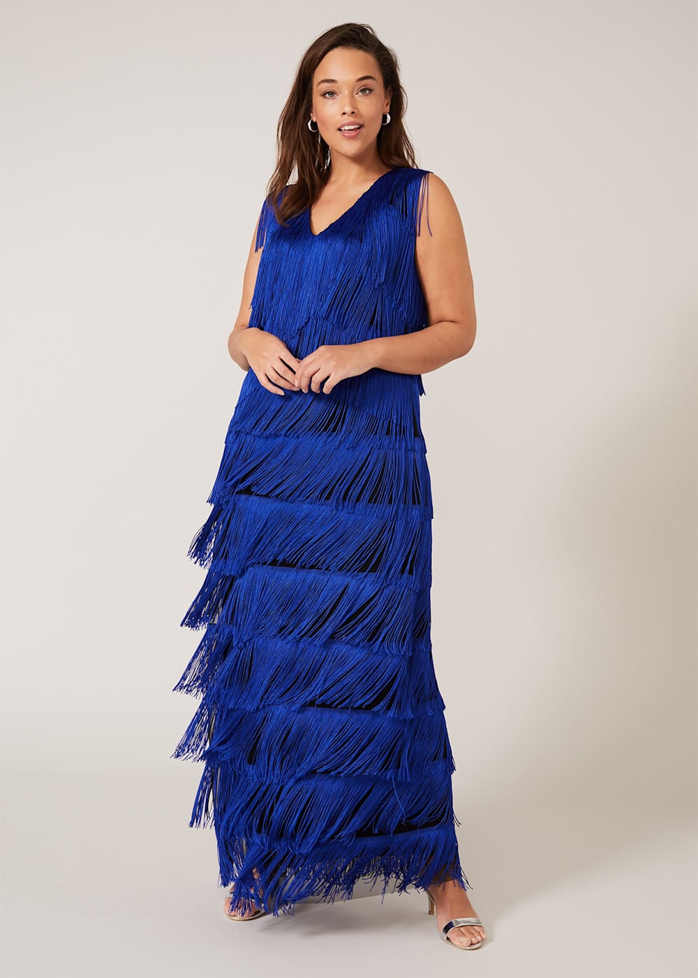 Fringe dress maxi shop