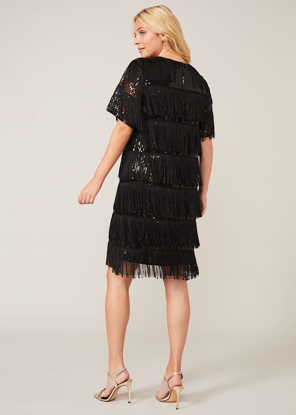 Farina Sequin Fringe Dress