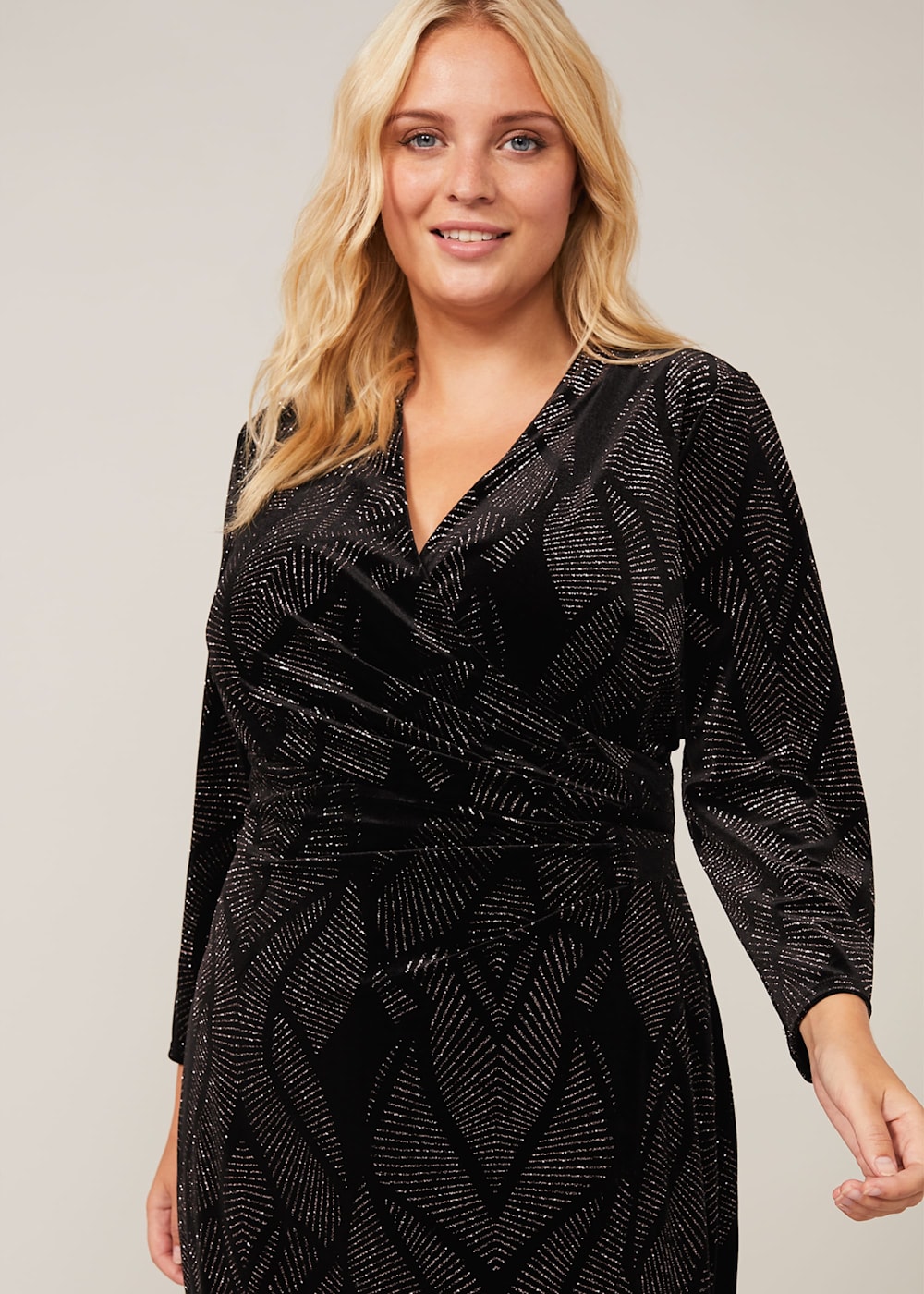 Natalya Sparkle Velvet Dress | Phase Eight ROW |