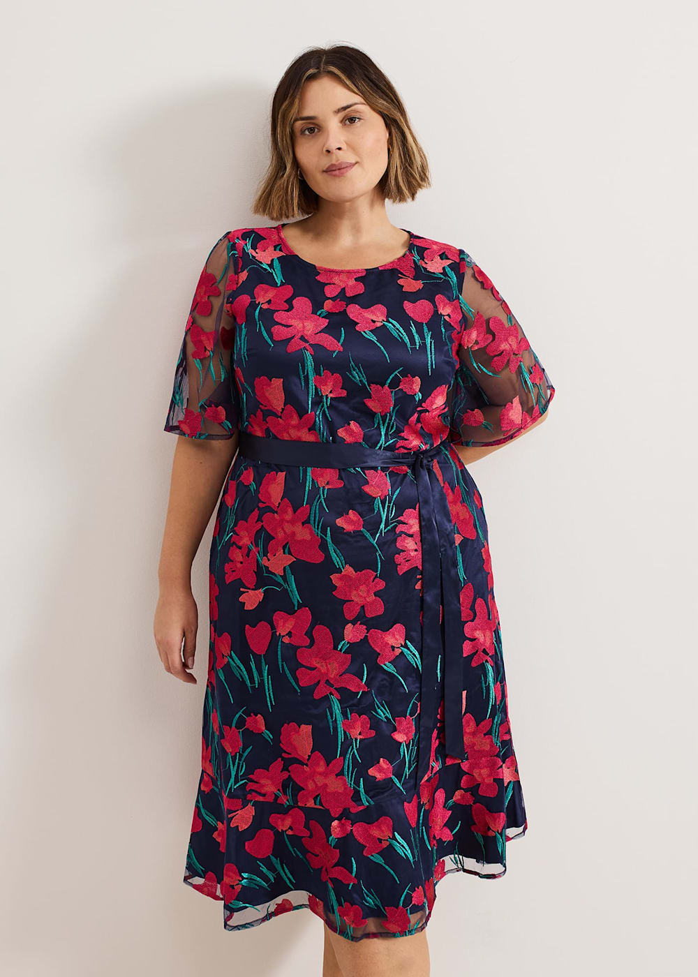 Lottie Embroidered Dress Phase Eight UK