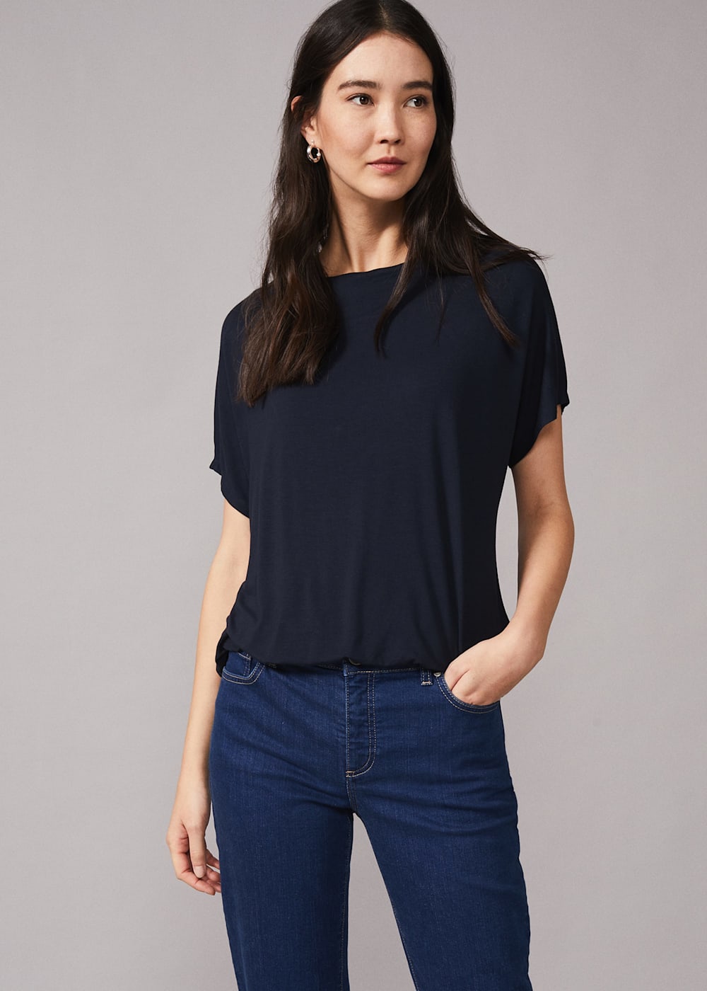 Clelia Bubble Hem Top Phase Eight UK