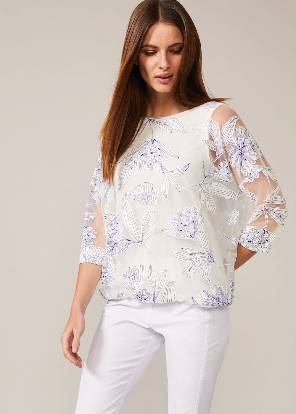Plain bubble hem tops shop
