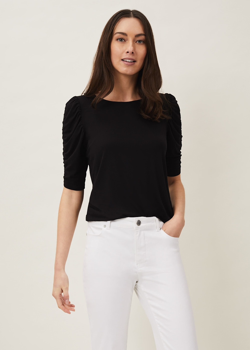 Kara Ruched Sleeve Top Phase Eight UK