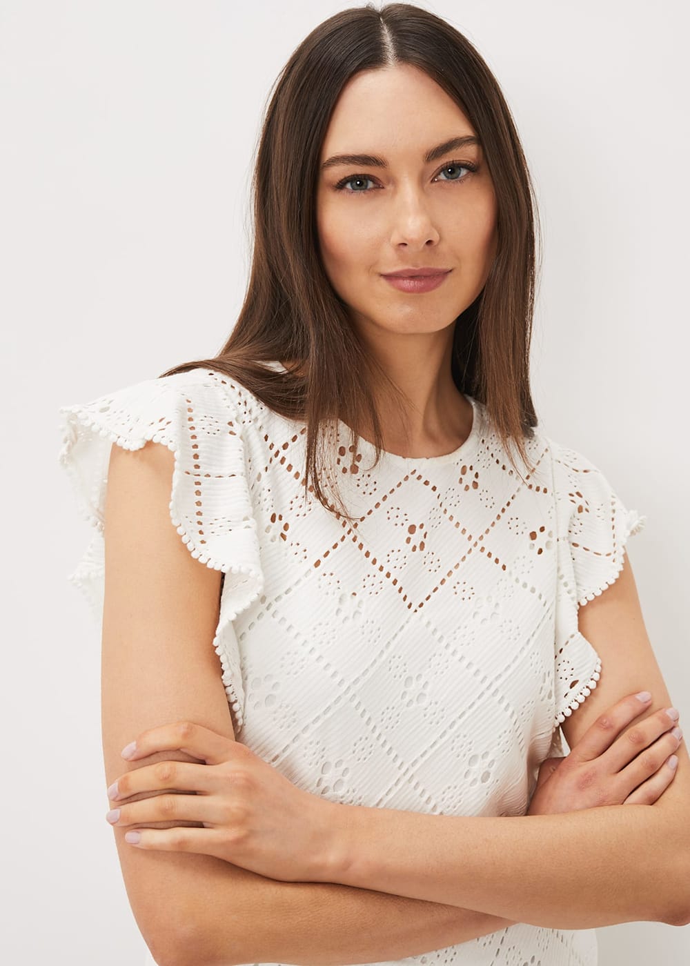 Cotton frill top new arrivals