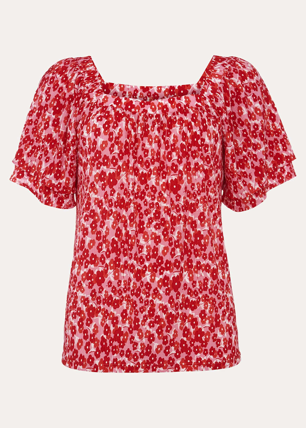 Saffy Floral Square Neck Top | Phase Eight UK |