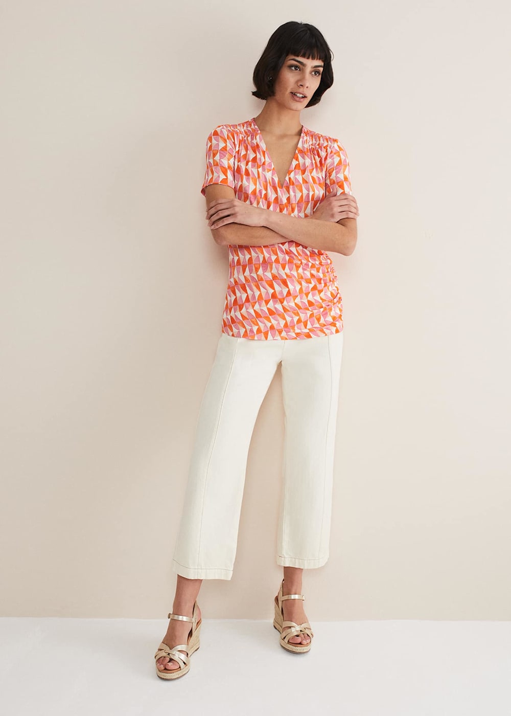 Loicia Geo Wrap Top | Phase Eight UK | Loicia Geo Wrap Top | Phase Eight UK |