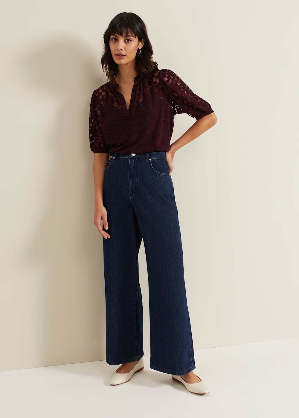 Phase Eight Cleo Burnout Top