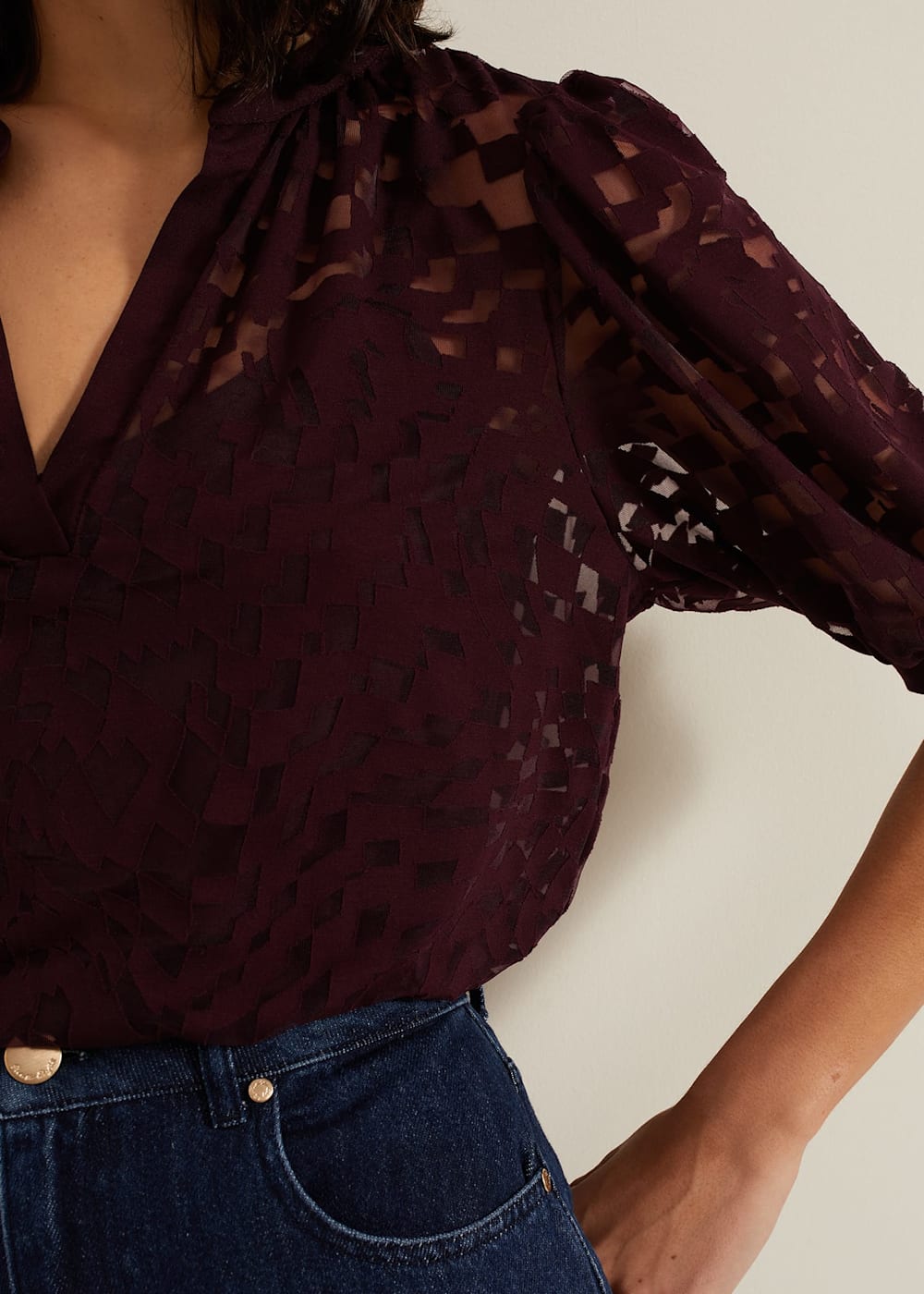 Phase Eight Cleo Burnout Top Phase Eight Cleo Burnout Top