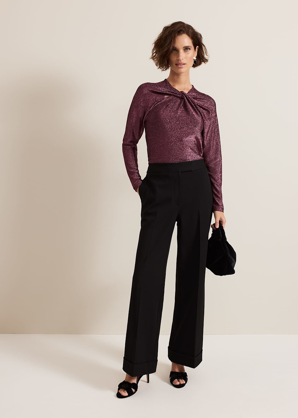 THEREDTHREAD / ザレッドスレッド】S slit fit tops petal